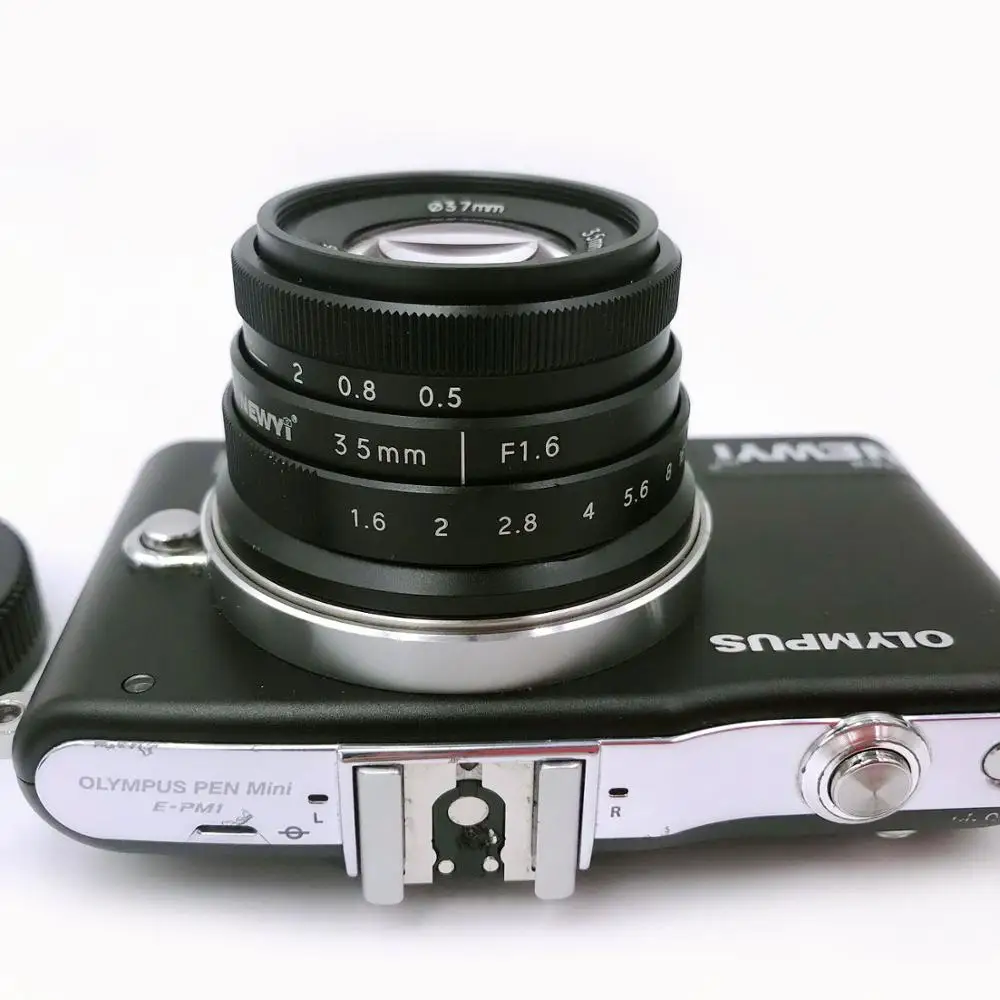 Объектив Newyi Micro 4/3 M4/3 M43 35 мм F1.6 из черного металла для Olympus Panasonic | Электроника