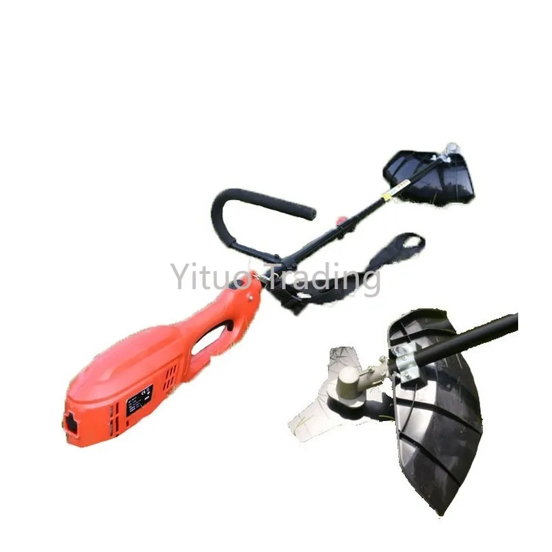 Electric Carbon Steel Lawn Mower Handheld Dual-purpose Grass Trimmer Garden Green Tool Maintenance Leaf Tree | Инструменты