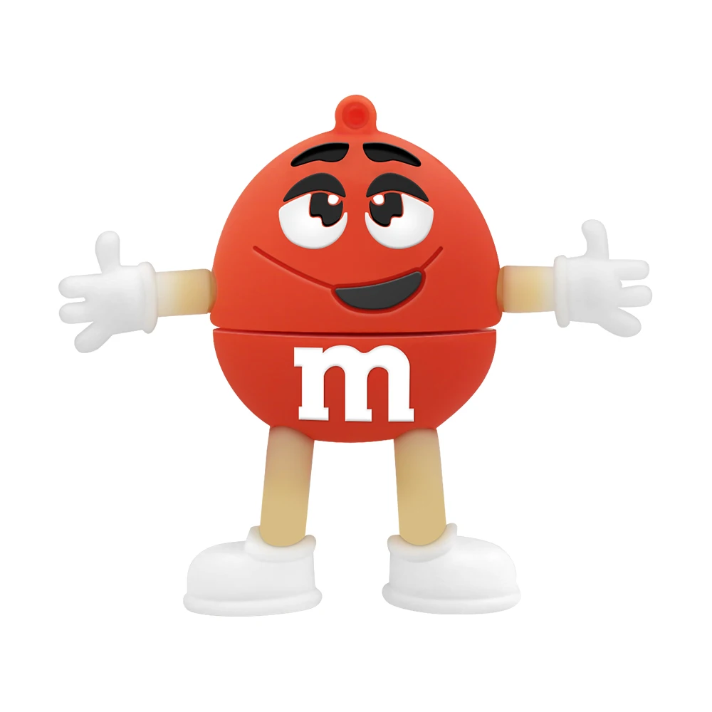 red Милый флеш-накопитель u-диск 32gb 16gb 8gb rainbow beans M& M bean usb флеш-накопитель прекрасный подарок полная емкость 64gb флешка cle usb loptop - Цвет: red
