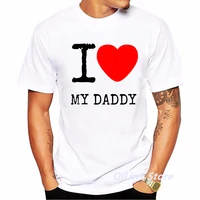 i love my daddy tshirt mens t shirts summer 2021 fathers day gift t shirt men graphic tees homme white casual tops asian size
