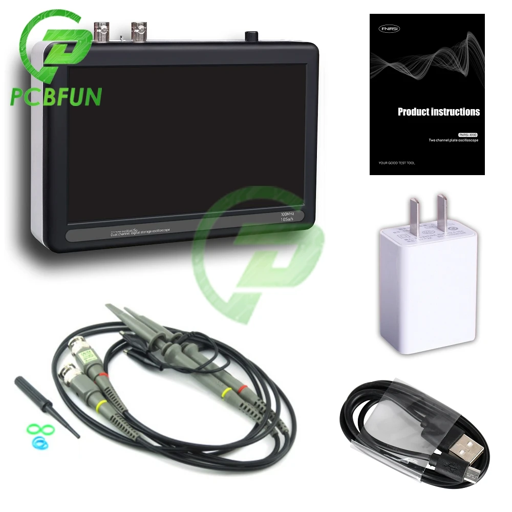 Цифровой планшетный осциллограф 1013D 2 канала полоса пропускания 100 м частота