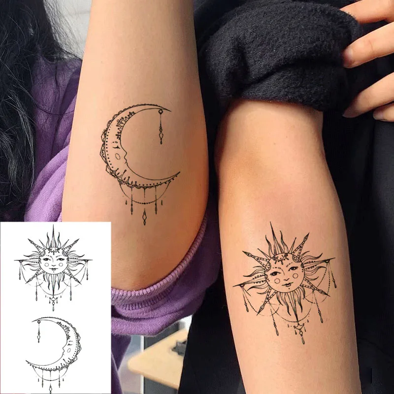 Водостойкая Временная тату-наклейка японское аниме мультфильмы девушка тату