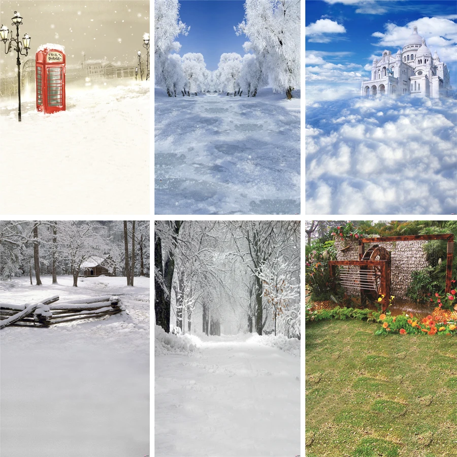 Реквизит для фотосъемки Nitree уличная Снежная сцена студия свадебное платье