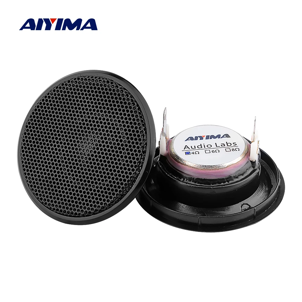 Миниатюрный динамик AIYIMA 1 дюйм 4/6 Ом 30 Вт неодимовая шелковая мембрана Hifi