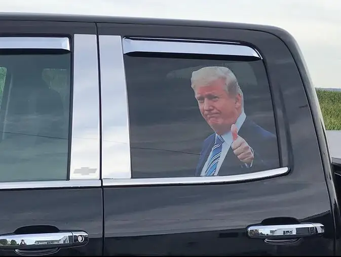 Классическая Наклейка на окно автомобиля американское искусство с Дональдом