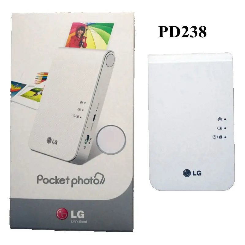 PD238 white Портативный фотопринтер PD239 PD251 PD238 мини мобильный телефон с bluetooth беспроводная камера для портативной карманной печатной машины - Цвет: PD238 white