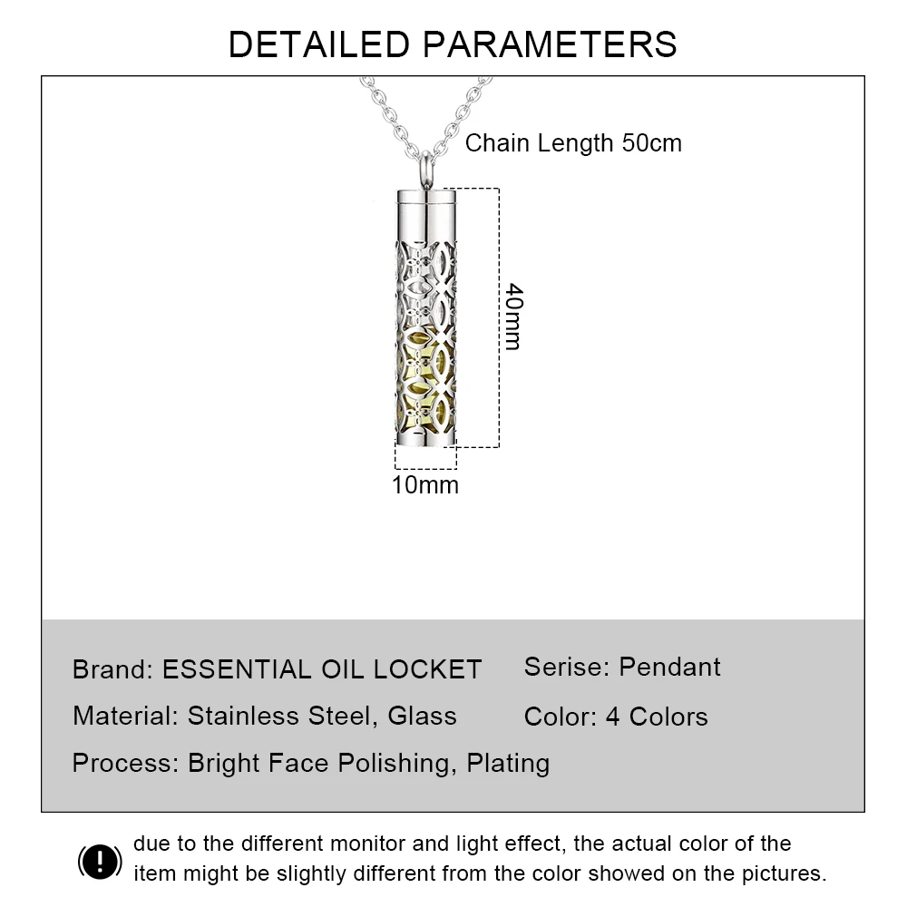 Подвеска-контейнер для эфирных масел полый медальон из нержавеющей стали