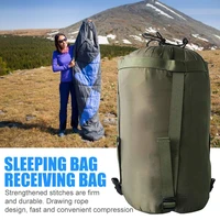 outdoor camping sleeping bag compression pack leisure hammock storage pack travel accessories army green