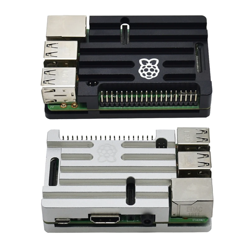 3 в 1 Raspberry Pi Model B + (плюс) плата алюминиевый чехол с ЧПУ 5 В 3A адаптер питания Wifi и