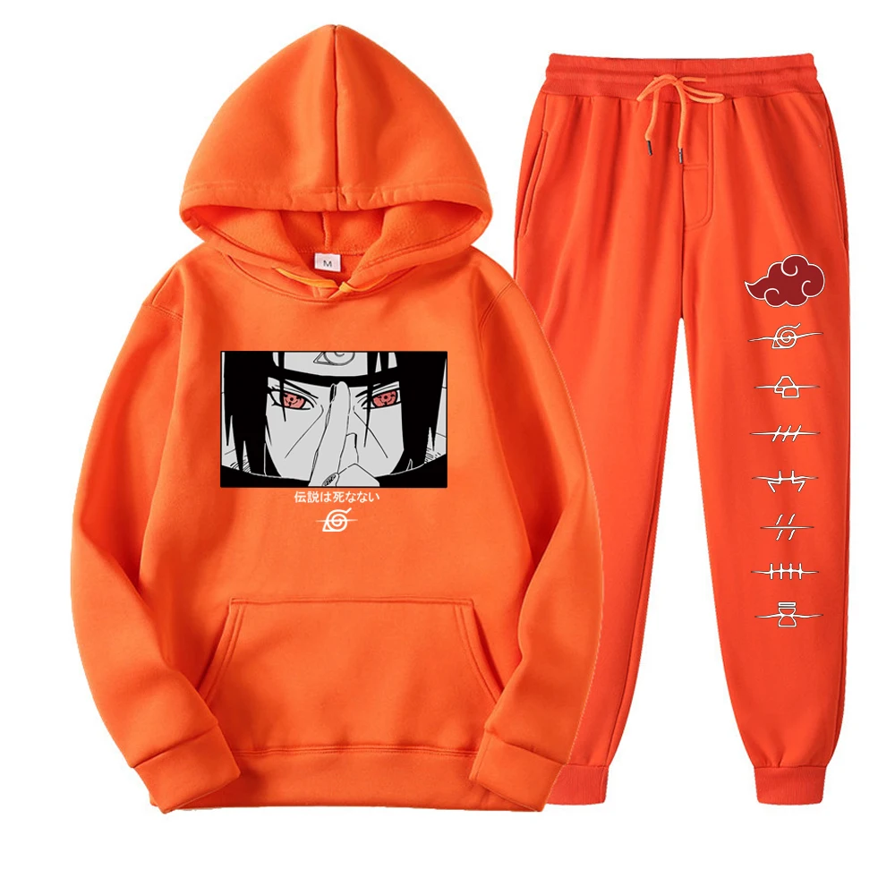 

Men's Clothing Anime Printing Harajuku Hoodies Pullover Fashion Sets Tops Streetwear Autumn And Winter Suit