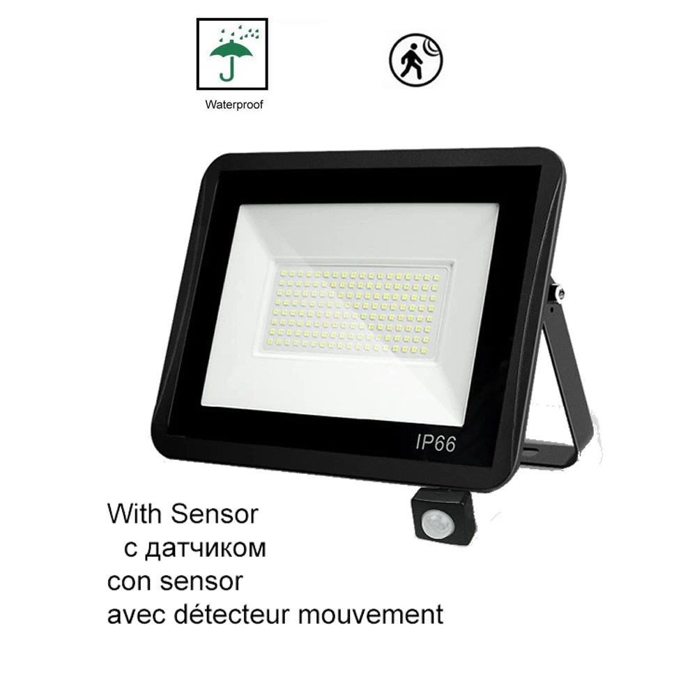 

220V 10-100W LED FloodLight Spotlight Exterior Street wall reflector Garden light PIR Motion Sensor Lamp LED Lamp Waterproof Pat