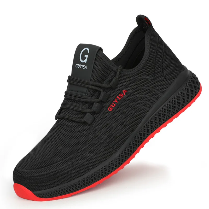 

Men's Breathable Anti Smashing Anti Piercing Steel Head Wear Resistant Safety Protective Shoes Work Shoes men safety shoes men