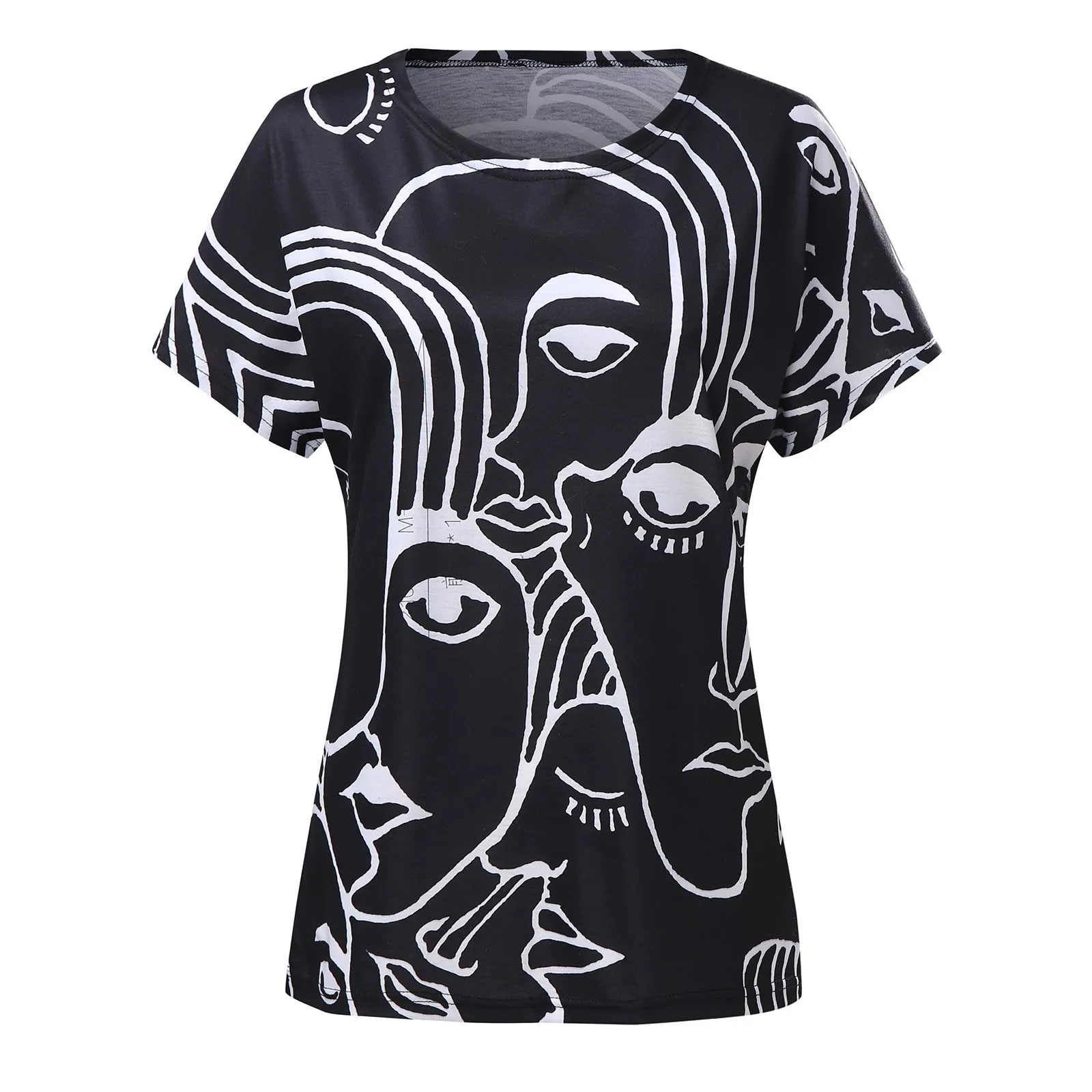 

Women Tshirt Summer Ladies Casual Fashion Short Sleeve 3D Printed O-Neck Tops Tee Blouse Female Camisetas Mujer Plus Size D9#