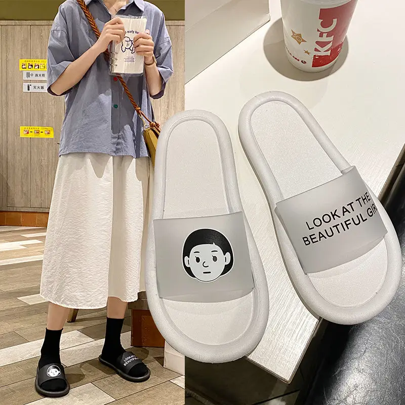 

Slippers Women Summer 2021 Korean Cute Cartoon Home Indoor Bathroom Bathing Sandals Women