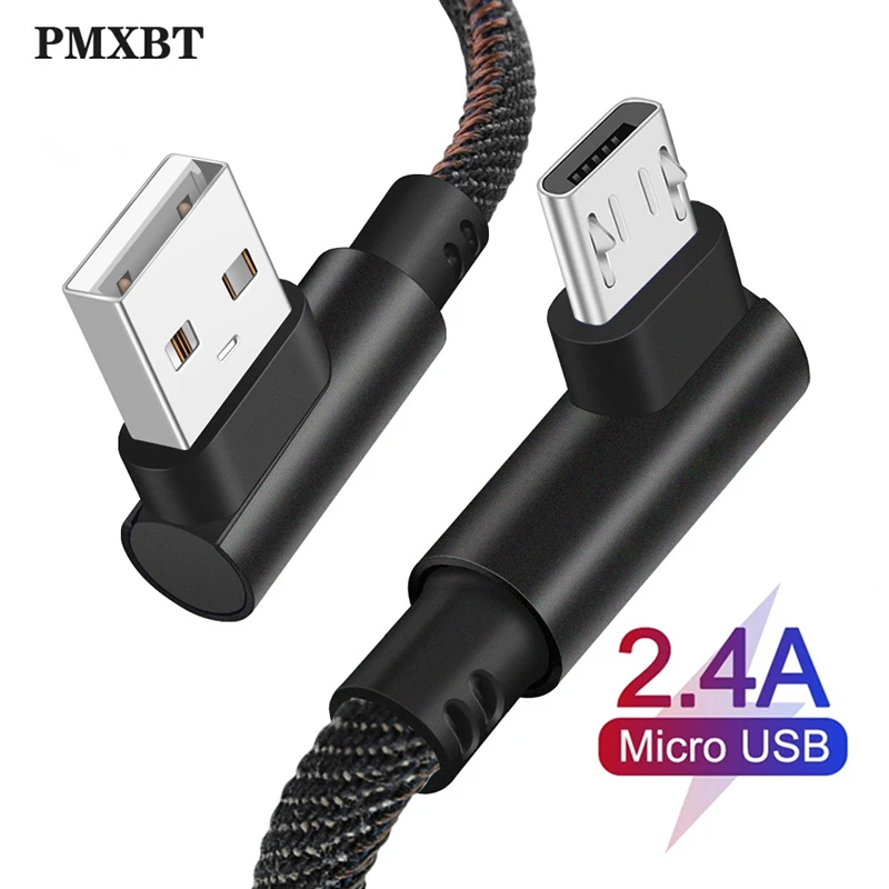 Micro USB кабель 2.4A Быстрая зарядка для передачи данных samsung Xiaomi Redmi huawei Android LG