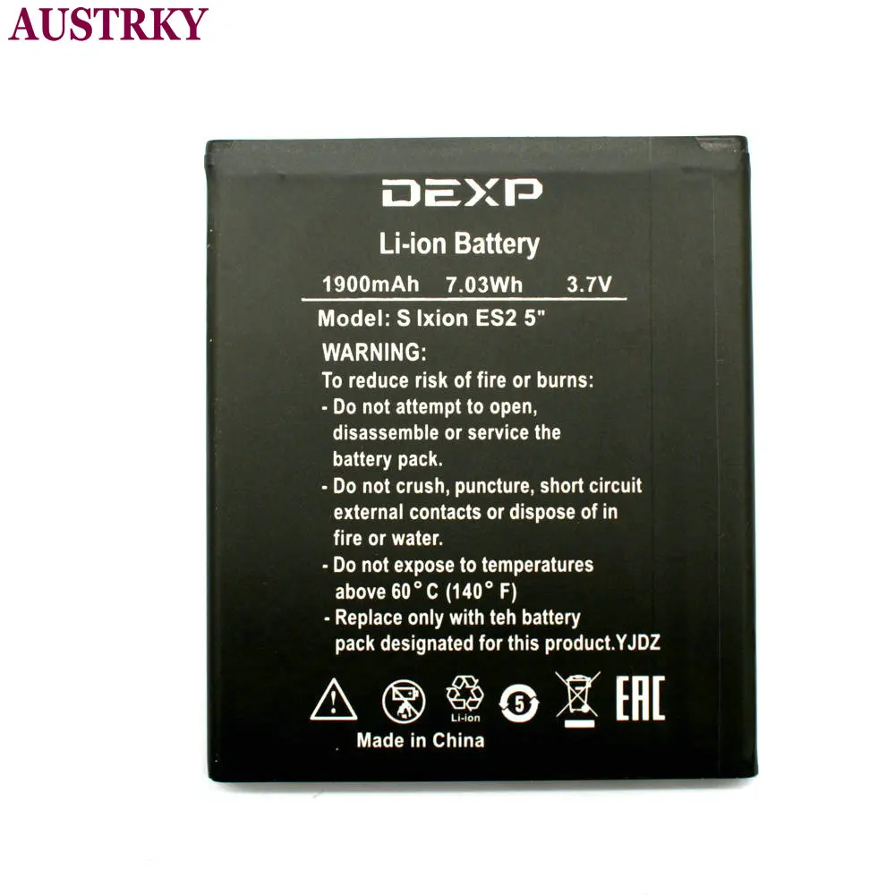 1900 мАч Новый батарея Замена для DEXP S IXION ES2 5 дюймовый мобильный телефон