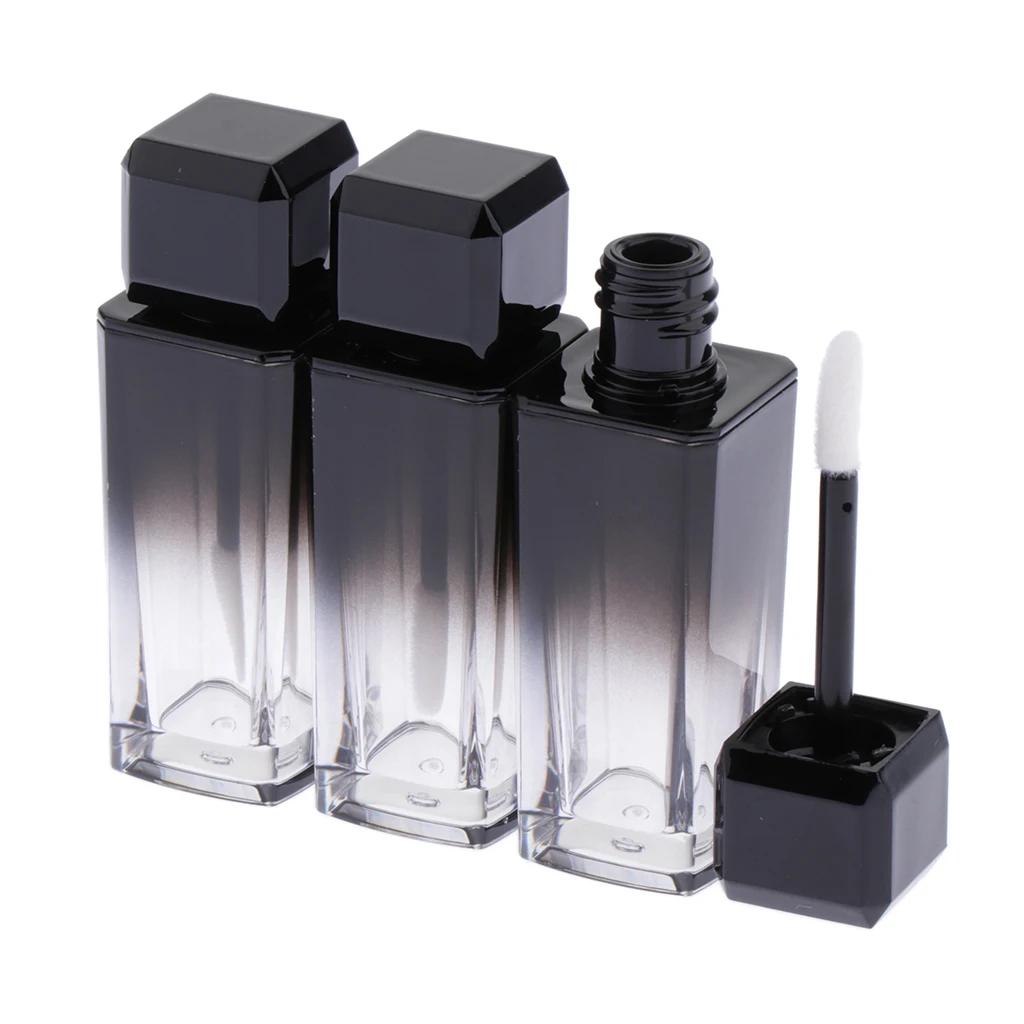 3 упаковки тюбиков для блеска губ 10 мл контейнер увеличения многоразовый