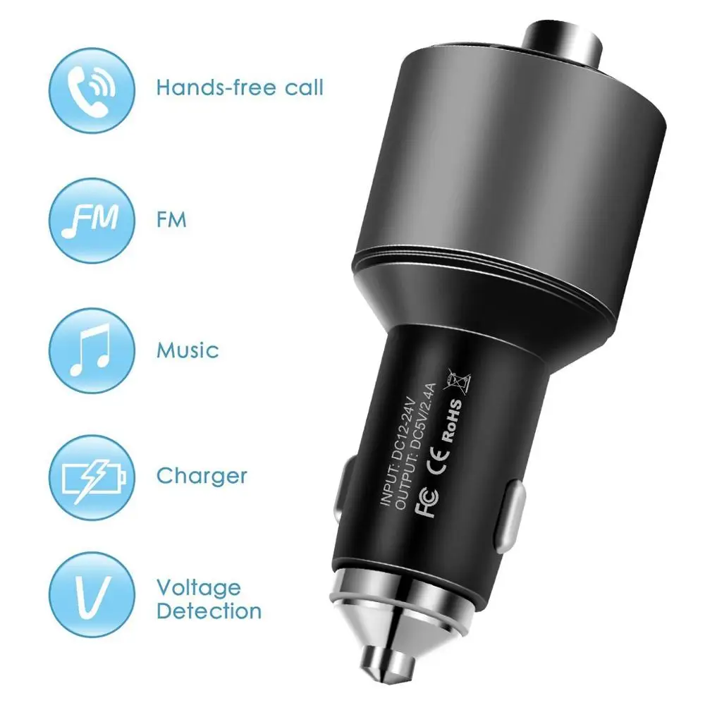 Fimilef Bluetooth fm-передатчик автомобильное зарядное устройство комплект аудио адаптер радио приемник беспроводной музыкальный модулятор с громкой связью