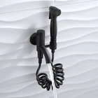 Латунный биде туалет опрыскиватель кран черный ванная биде гигиенический Душ Туалет портативный опрыскиватель ручной Анальный Душ Набор