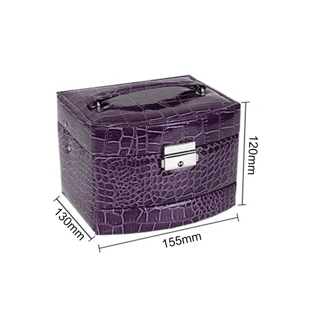 Для женщин макияж ящик для хранения переносной Чехол ювелирных изделий