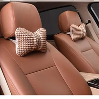 2 pieces of 4 color icesilk compilation of car headrest supply of neck car safety accessories
