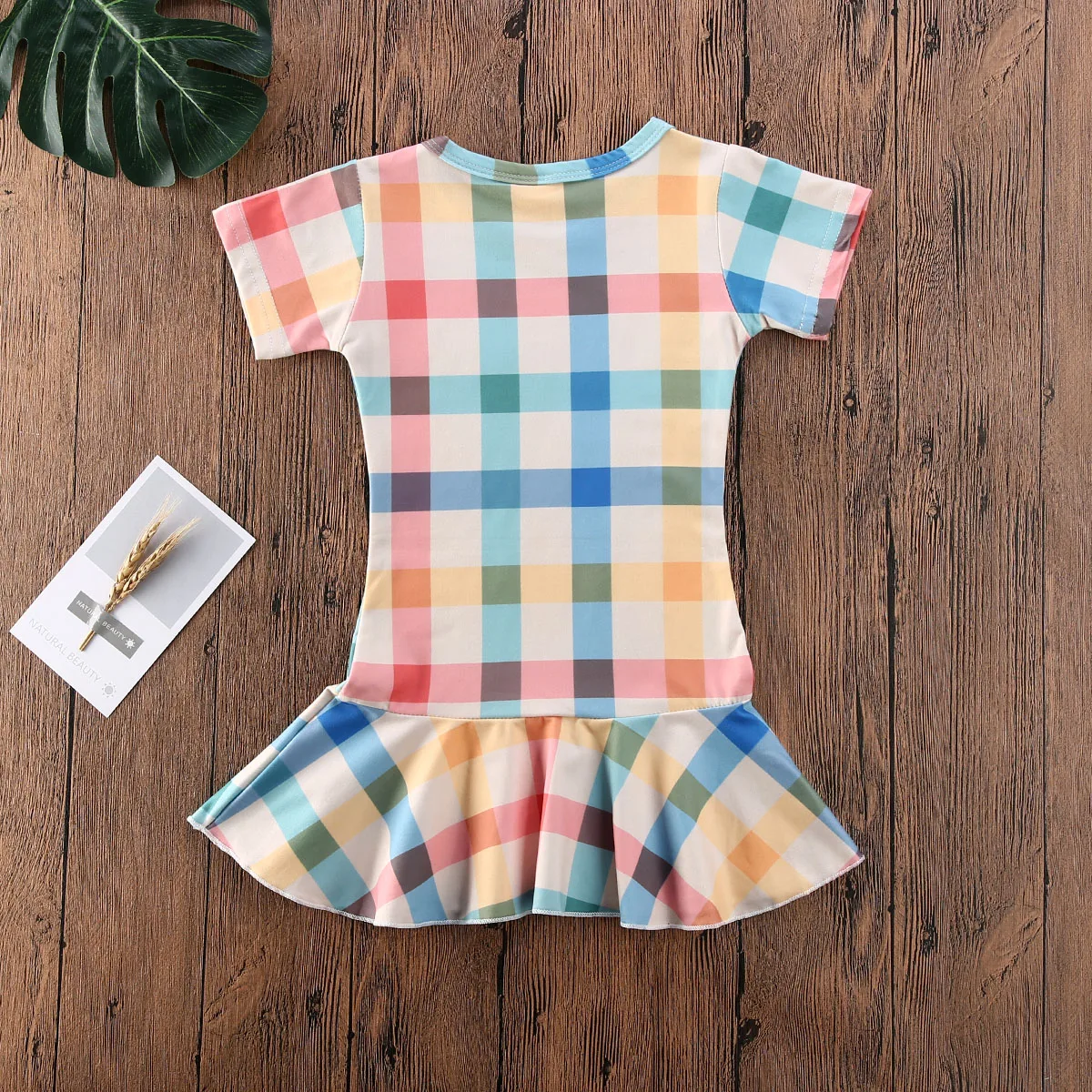 Клетчатое платье для маленьких девочек нарядное платье-пачка принцессы на