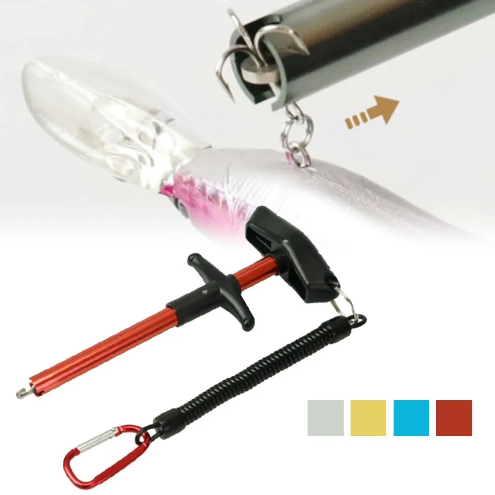 

Portable Fishing Hook Remover Puller Detacher T-Handle Extractor Hook Disgorger 18.5cm Anti-slip Rounded With Mounting Hole