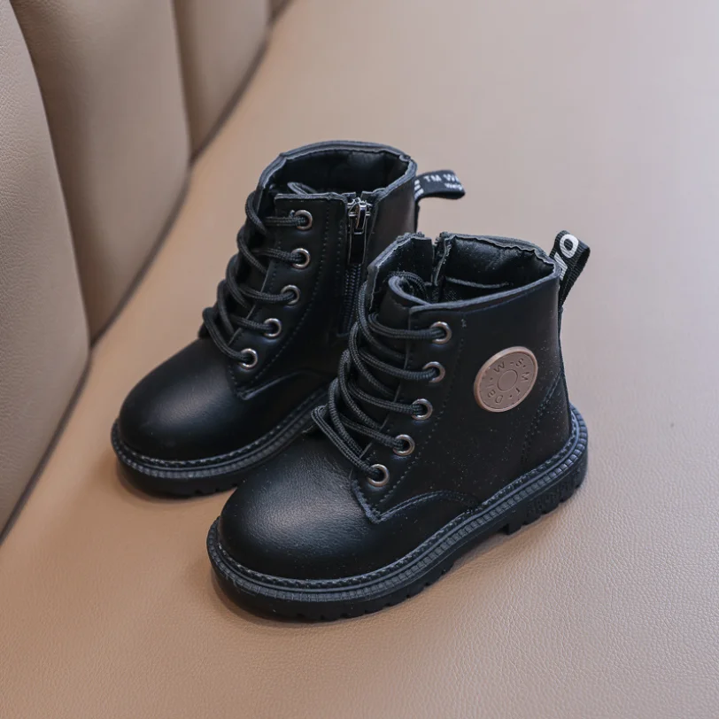 Детская обувь 2020 модная новинка осень-зима повседневные короткие ботинки для