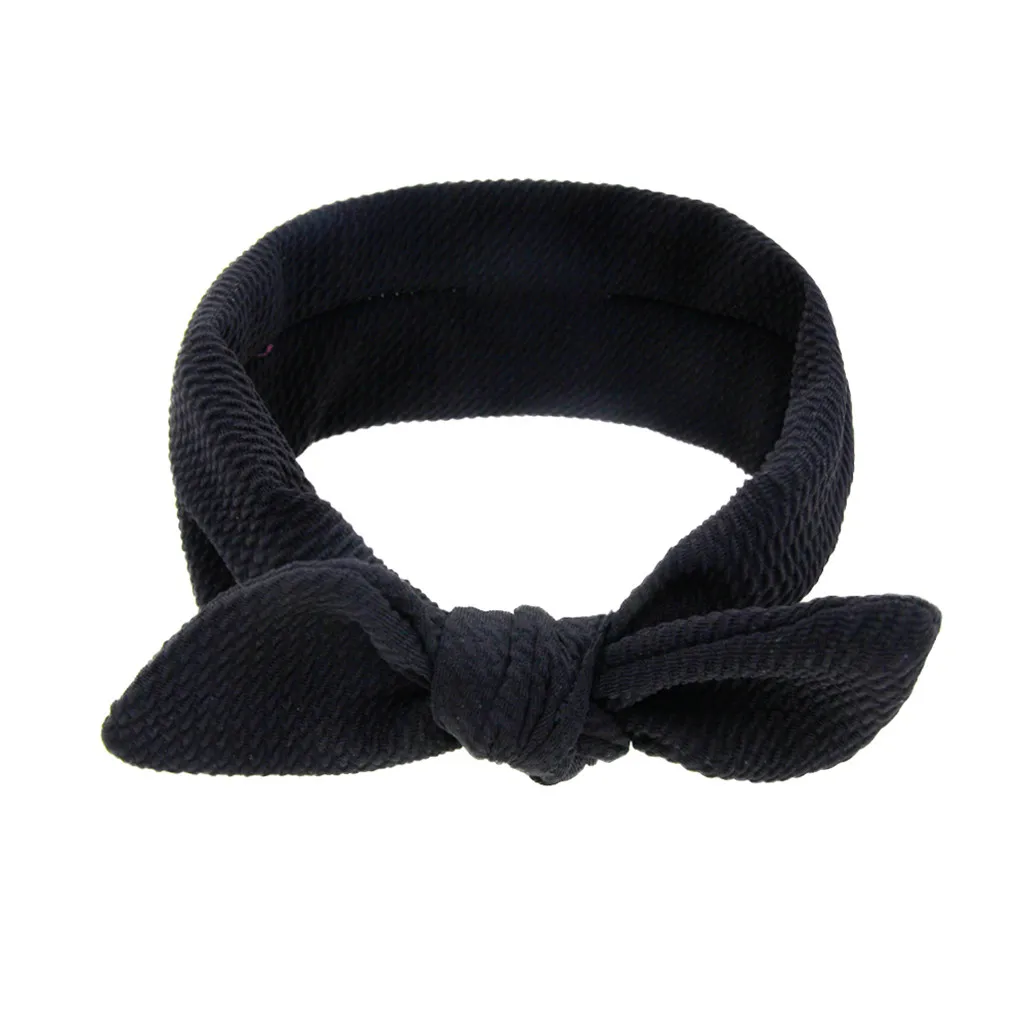

Baby Headbands For Girls Newborn Toddler Girls Solid Bow Turban Headband Stretch Hairband Headwear Kids Hair Accessories
