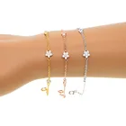 Горячая Распродажа ко Дню Святого Валентина 16 + 5 см Новые Нежные Cz браслет 100% 925 пробы Cz цветы лакомство, минималистичный простой элегантный ювелирные изделия