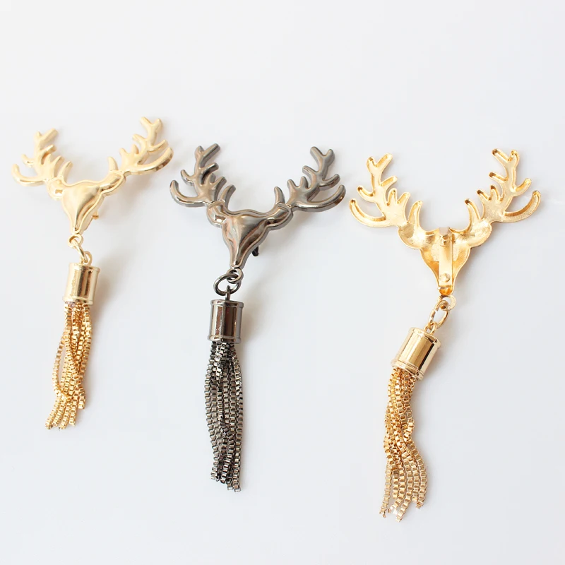 Новинка 2020 металлическая застежка в форме головы оленя поворотный замок