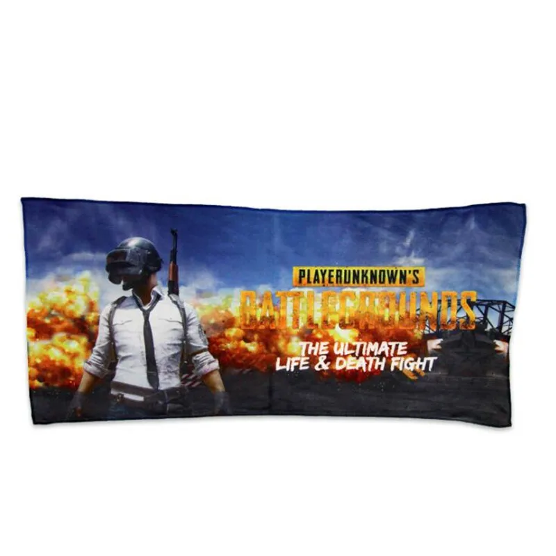 DC супергерой фильм Мстители игра PUBG Железный человек Дэдпул Бэтмен Капитан Америка Косплей детали костюма банное полотенце подарок - Цвет: Черный