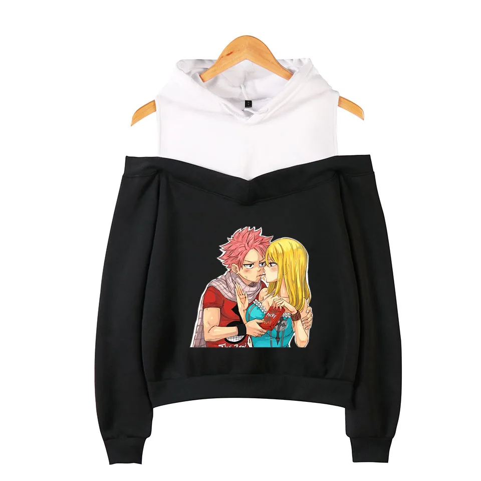 Аниме Fairy Tail худи для женщин с длинными рукавами в стиле пэчворк открытыми