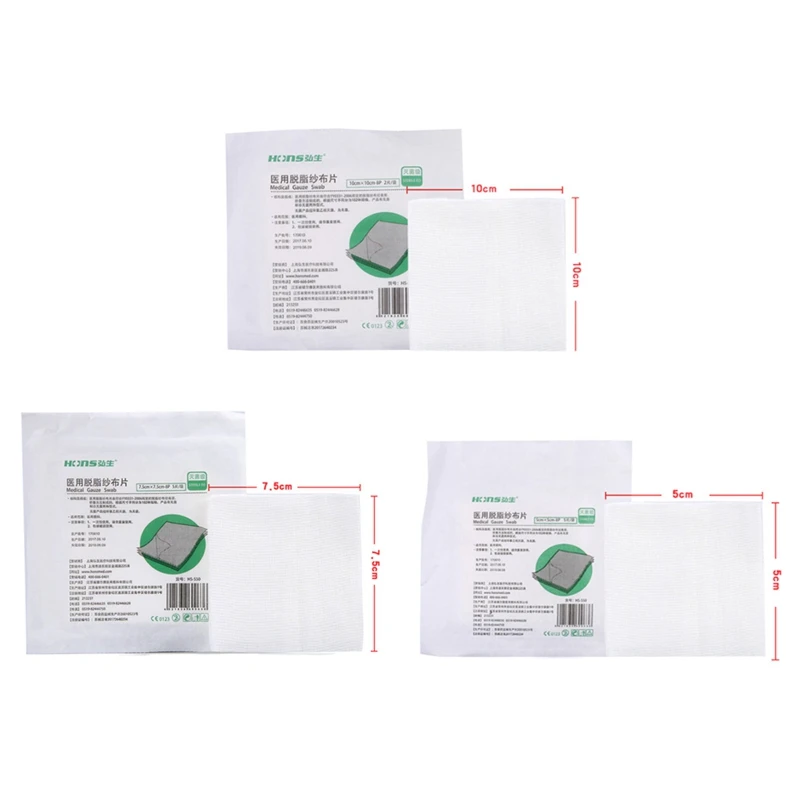 Новые 5 шт/упаковка шт./упак. марлевая подушечка 100% хлопок первой помощи