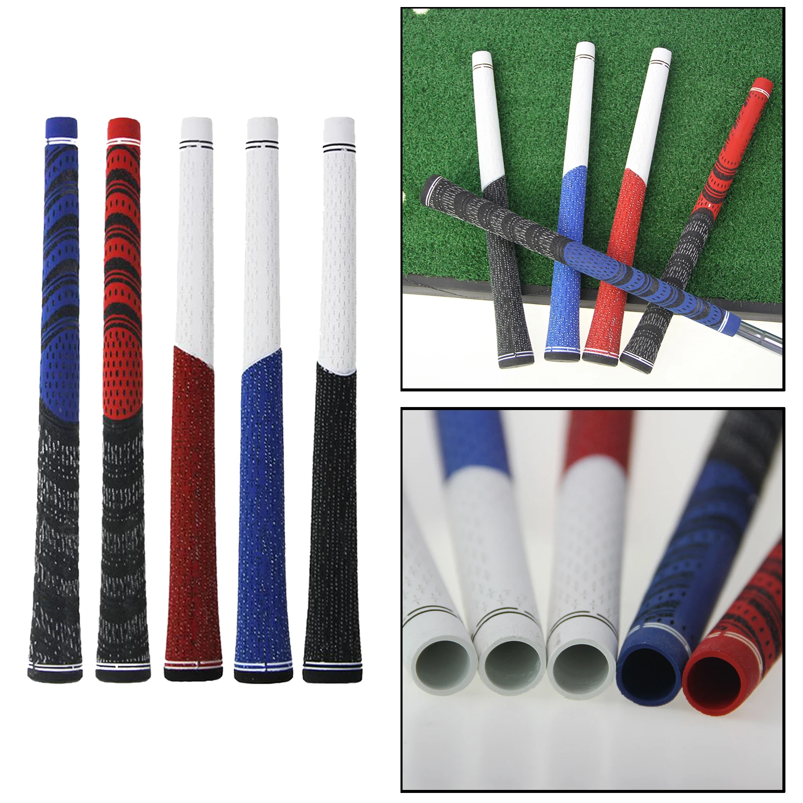 

Golf Club Grip for Clubs Wedges Drivers Irons Hybrids Soft Rubber Grips Golf Sports Accessories - 5 Colors Available