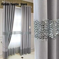 2021 chinese hollow embroidered curtains high end simple new chinese modern modern living room bedroom custom finished curtains