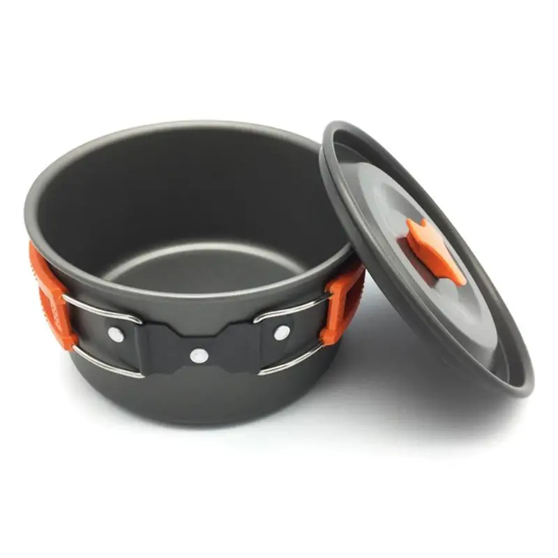 

7/8 Pcs/set Portable Cookware Bowl Pot Spoon for Outdoor Camping Hiking Backpacking Travel Tableware Picnic Accessories