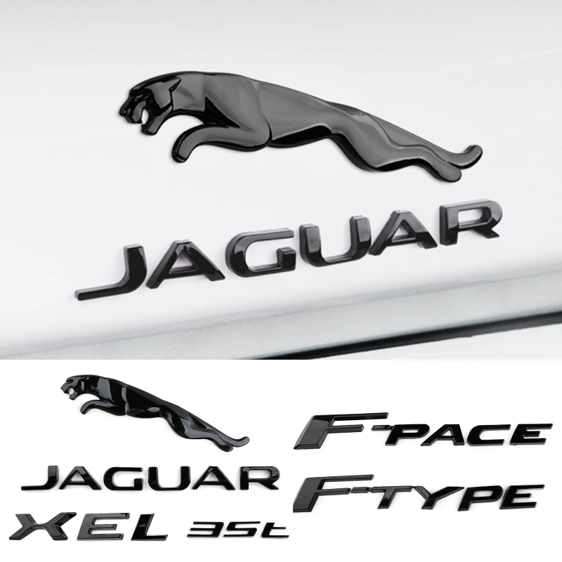 Авто логотип наклейка для Jaguar F PACE TYPE XF XE XJL E 3 0 5 V6 V8 авто багажник значок эмблема