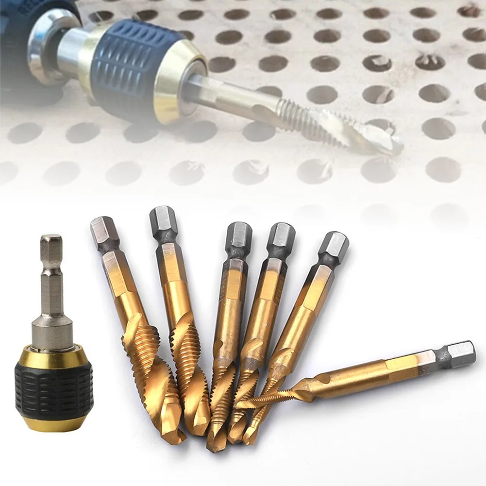 

Sturdy Adapter 1/4 60mm 6pcs High Hardness High Speed Steel Non-slip Set