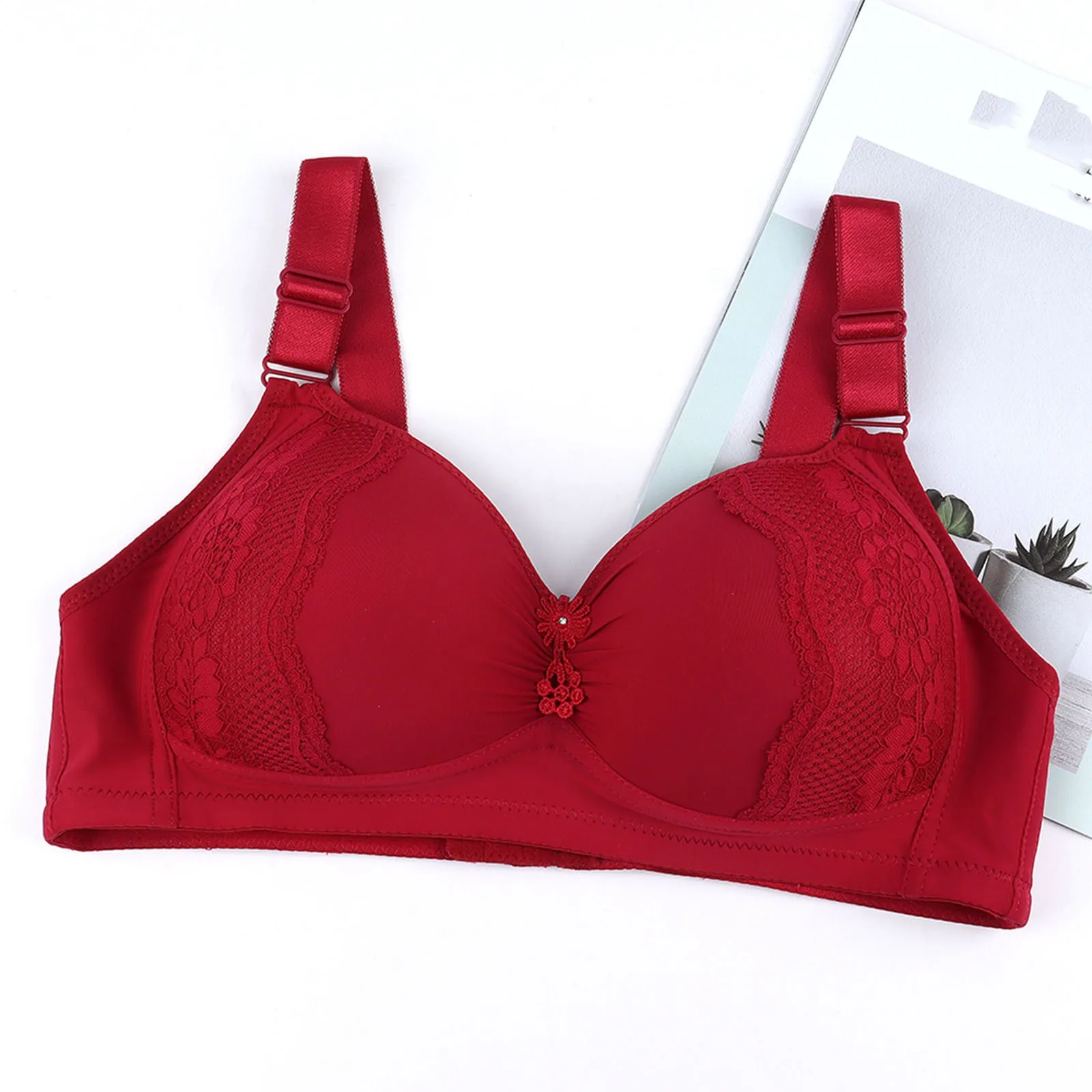 Сексуальное кружевное нижнее белье женское бюстгальтер пуш-ап Регулируемая пара