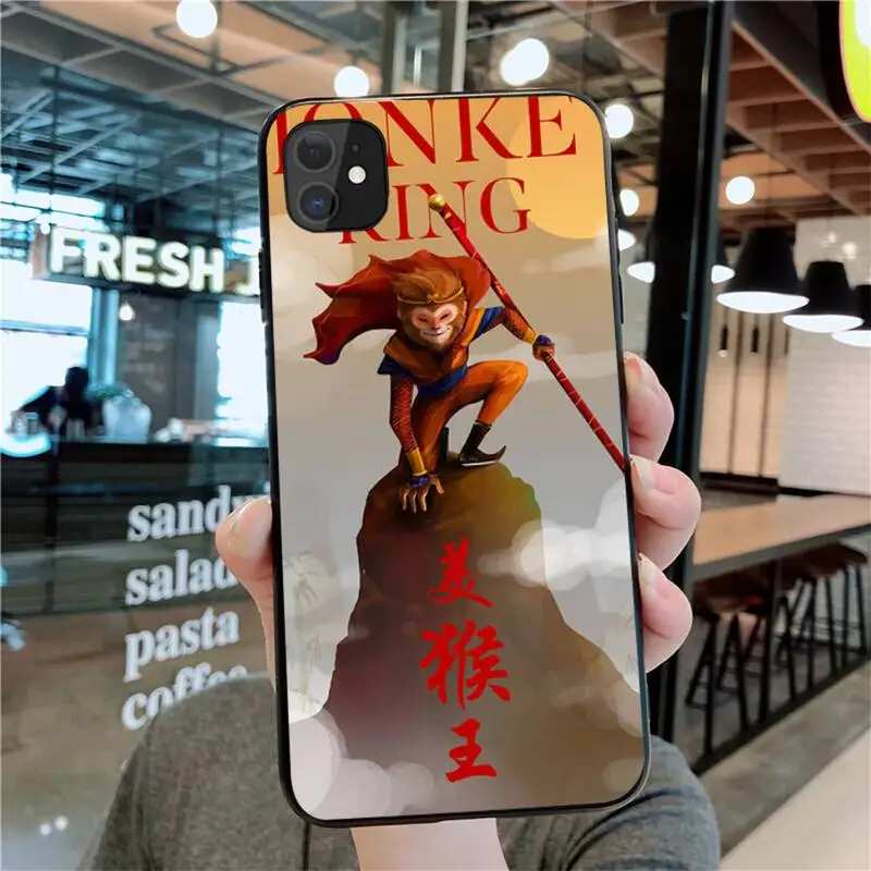 Чехол-накладка для iPhone 11 pro XS MAX 8 7 6 6S Plus X 5S SE 2020 XR из ТПУ с изображением обезьяны