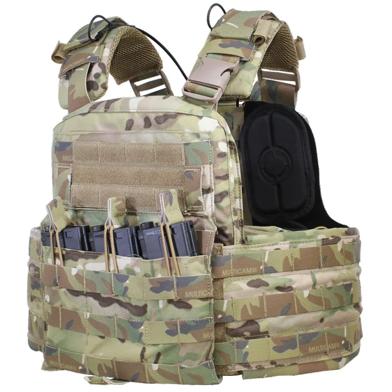 DRAGON EDGE Airsoft CP Style CPC Tactical Vest CAGE Plate Carrier ...