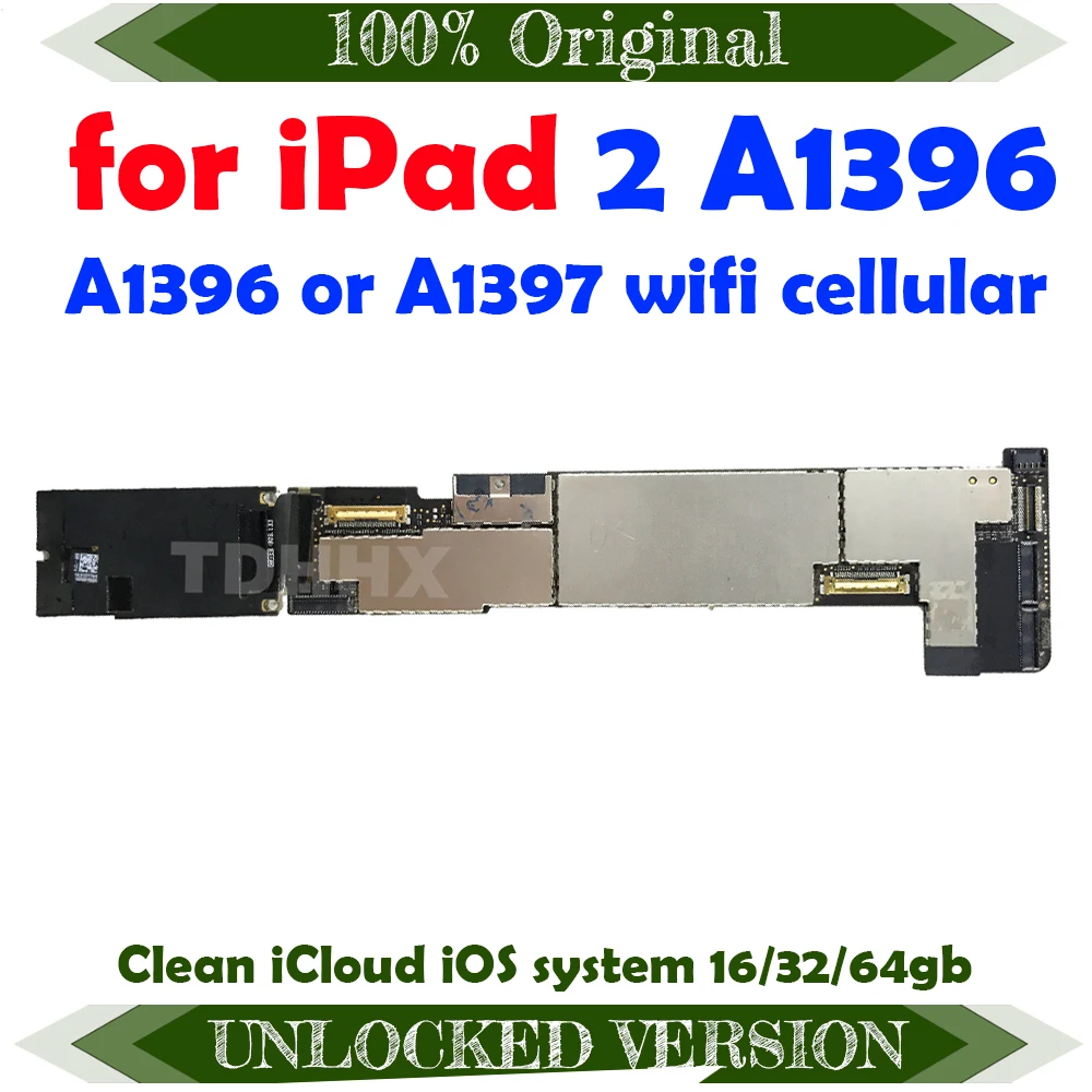 Материнская плата для iPad 2 A1395 с iOS 100% оригинальная разблокированная материнская