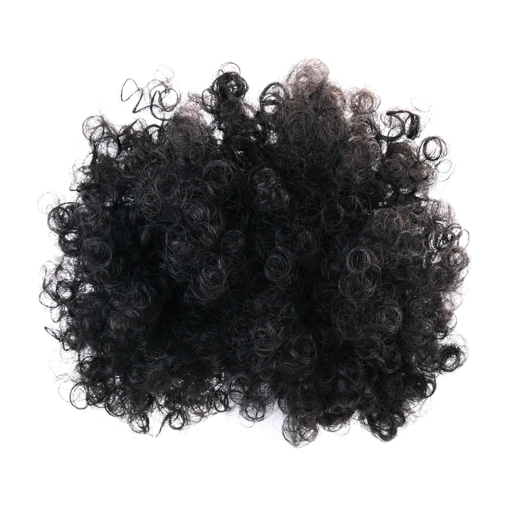 

Hair Bun Chignon Afro Puff Soft Fried Head Elastic Hair Rope Synthetic Buns For Black Woman Hair Accessories