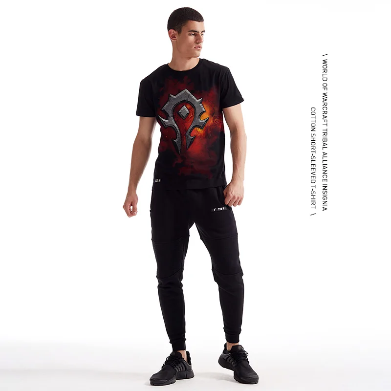 TEE7 Для мужчин игры WOW Повседневное футболка Tribe навсегда эмблема Размеры M-4XL