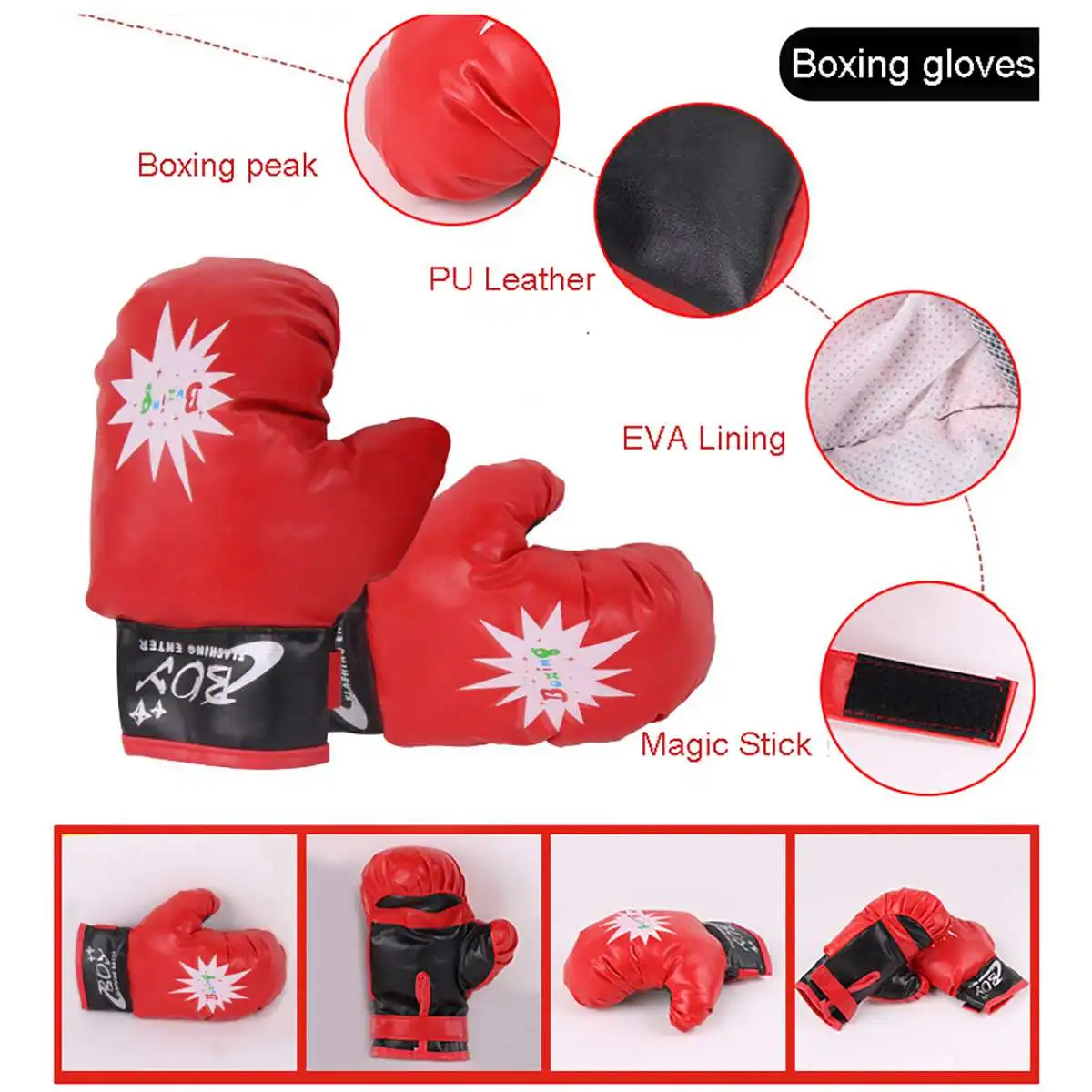 

Kids Children Boxing Punching Bag Training Fitness With Hanging Kick Sandbag Adults Gym Exercise Empty-Heavy Boxing Bag