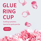 NATUHANA 100 шт одноразовый держатель для наращивания ресниц, кольцо для клея, клей для ресниц, контейнер для пигмента для татуажа, держатель для чернил