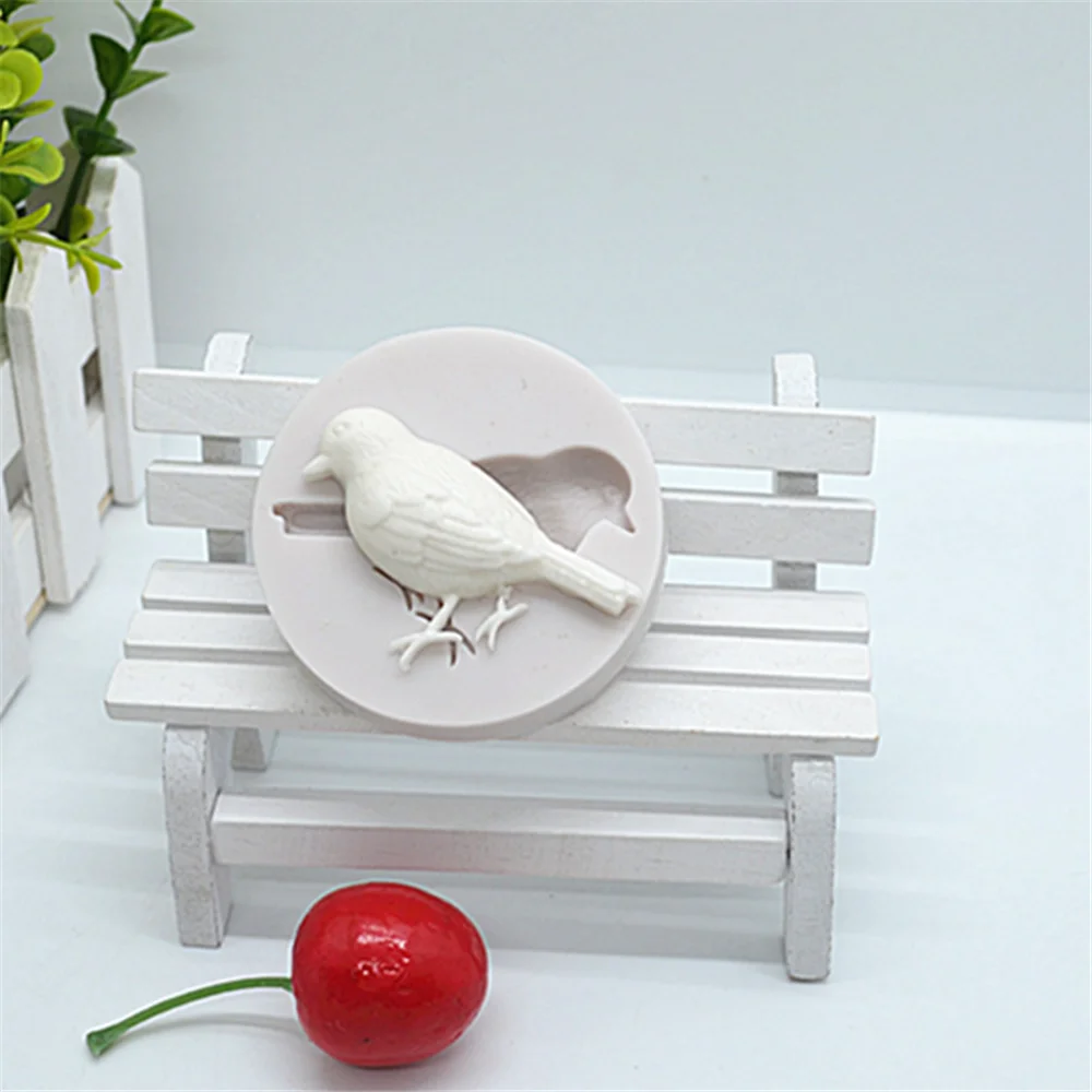 Силиконовые формы для помадки в виде милой птицы полимерные торта инструменты