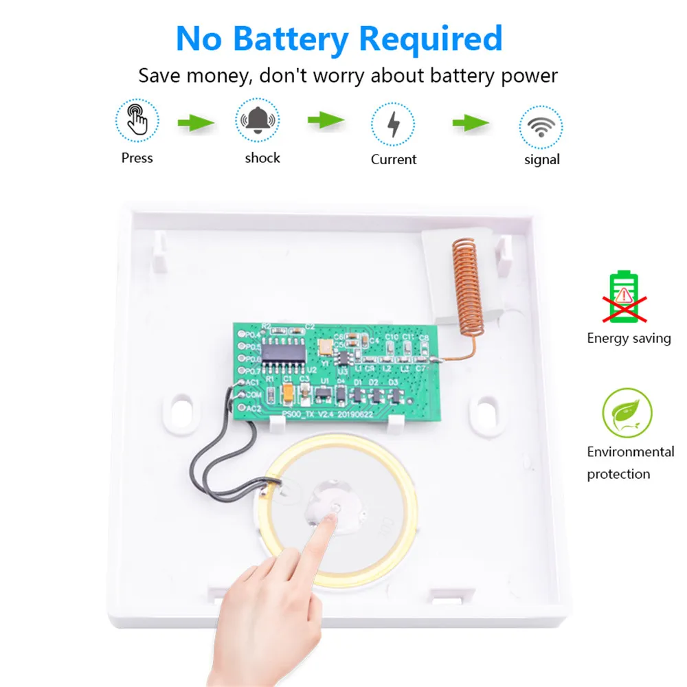 SMATRUL автономный беспроводной светильник умный переключатель лампа 433 МГц Push RF