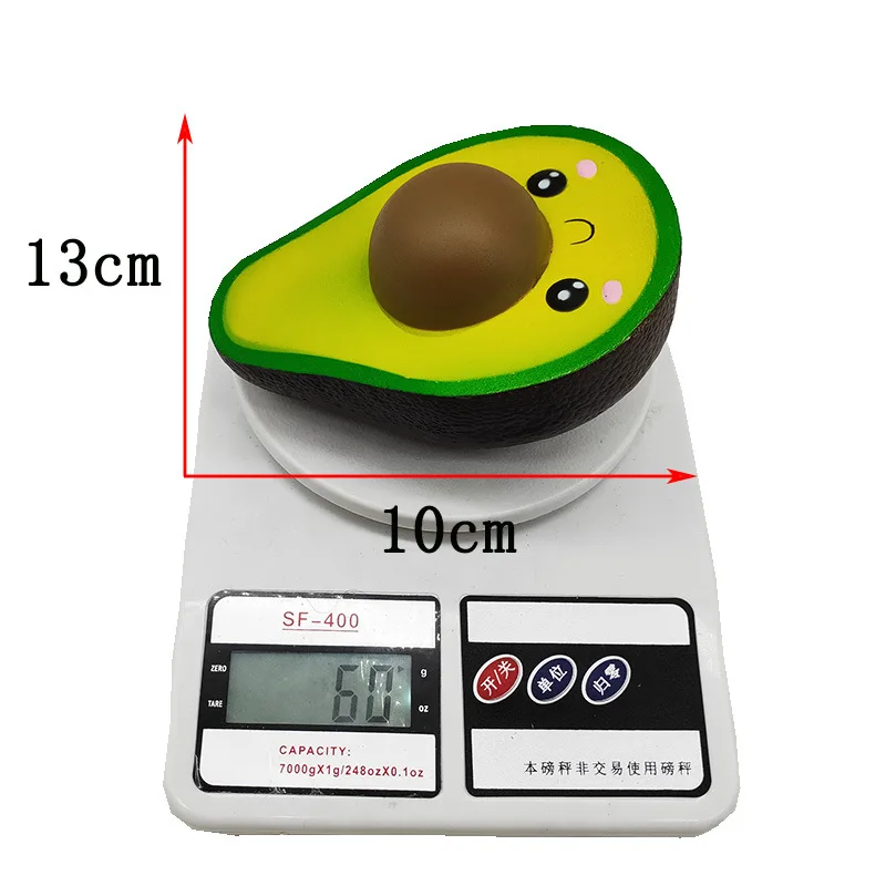

Kawaii Avocado Diy Antistress Squishy Toys Simulated Fruit Series Slow Rising Stress Relief Funny Toy for Adults Baby Xmas Gift